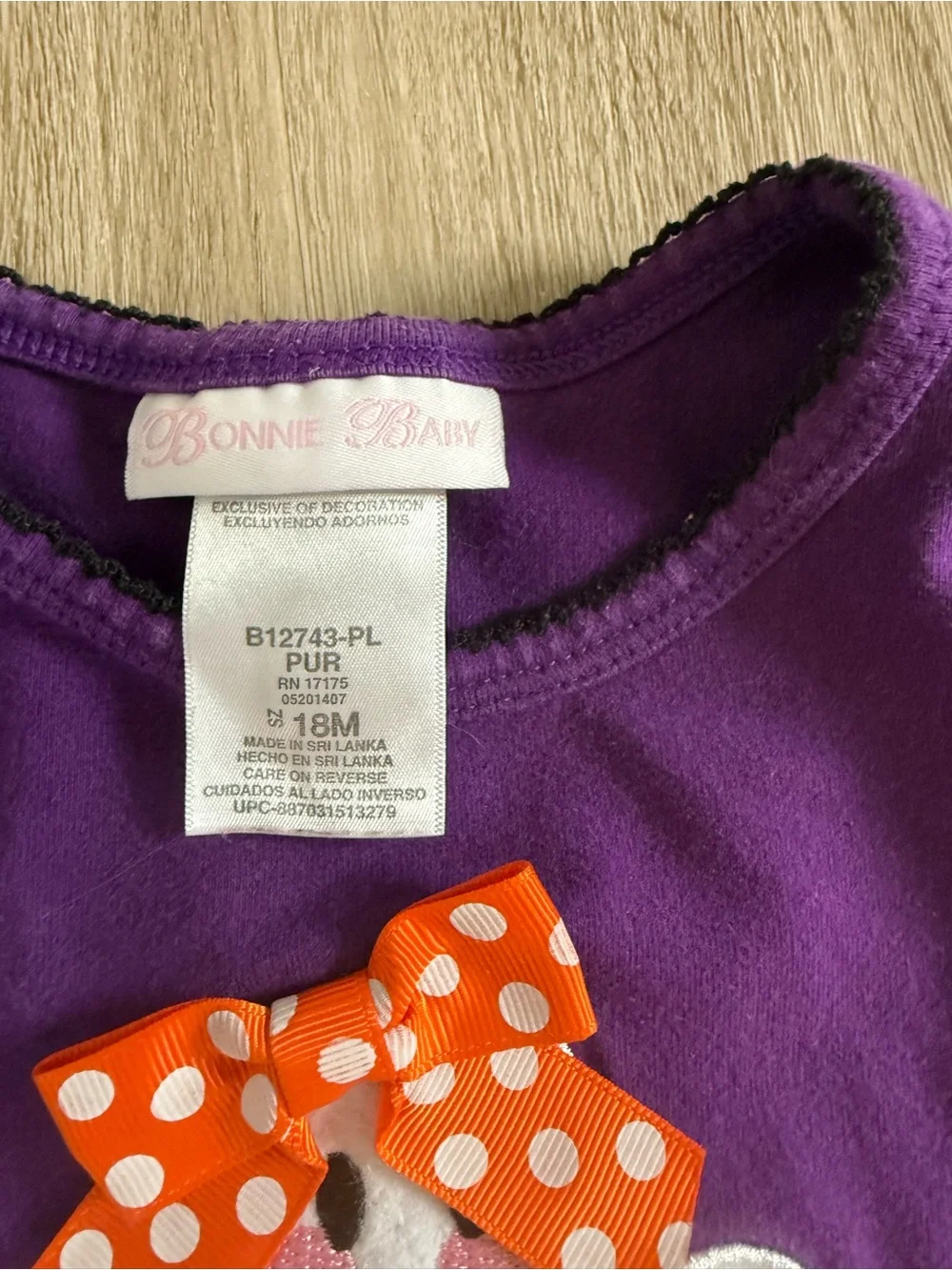 Bonnie Baby Purple Ghost Tunic with Orange & Black Polka Dot Leggings